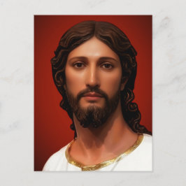 Hoofd van Christus door Mark Edward Westerfield na Briefkaart