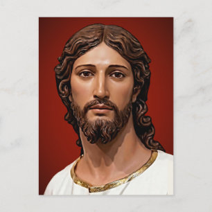 Hoofd van Christus door Mark Edward Westerfield na Briefkaart