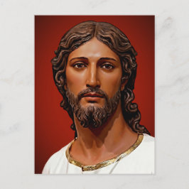 Hoofd van Christus door Mark Edward Westerfield na Briefkaart