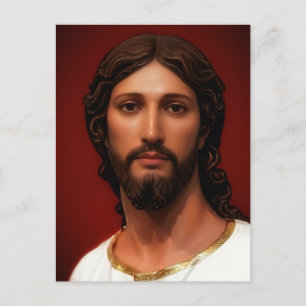 Hoofd van Christus door Mark Edward Westerfield na Briefkaart