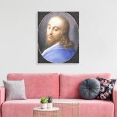 Hoofd van Christus, miniatuur Canvas Afdruk (Insitu (Woonkamer))