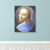 Hoofd van Christus, miniatuur Canvas Afdruk (Insitu (Houten vloer))