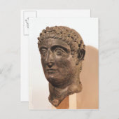 Hoofd van Constantine de Grote Briefkaart (Voorkant / Achterkant)