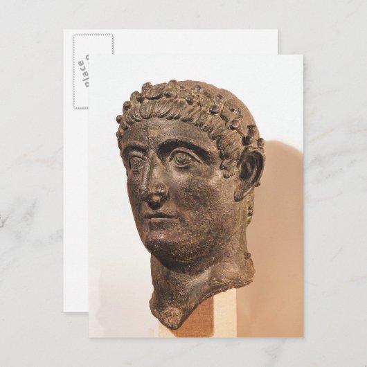 Hoofd van Constantine de Grote Briefkaart (Voorkant / Achterkant)