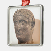 Hoofd van Constantine de Grote Metalen Ornament (Links)