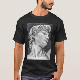 Hoofd van David door Michelangelo Work T-Shirt