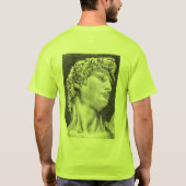 Hoofd van David door Michelangelo Work T-Shirt (Achterkant)