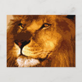 Hoofd van de African Lion Briefkaart (Voorkant)