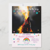 Hoofd van de agressieve wolf kaart (Voorkant)