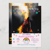 Hoofd van de agressieve wolf kaart (Voorkant / Achterkant)