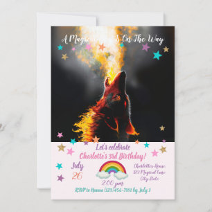 Hoofd van de agressieve wolf kaart