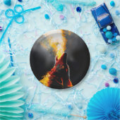 Hoofd van de agressieve wolf papieren bordje (Feest)