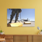 Hoofd van de Amerikaanse luchtmacht Canvas Afdruk (Insitu (Woonkamer))