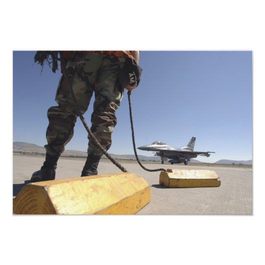 Hoofd van de Amerikaanse luchtmacht Foto Afdruk (Voorkant)