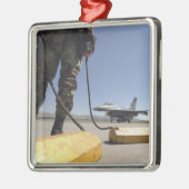 Hoofd van de Amerikaanse luchtmacht Metalen Ornament (Links)