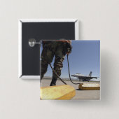 Hoofd van de Amerikaanse luchtmacht Vierkante Button 5,1 Cm (Voorkant /achterkant)