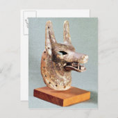 Hoofd van de Anubis, met scharnierende kaak Briefkaart (Voorkant / Achterkant)