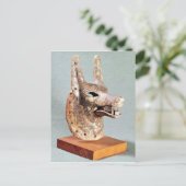Hoofd van de Anubis, met scharnierende kaak Briefkaart (Staand voorkant)