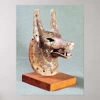 Hoofd van de Anubis, met scharnierende kaak