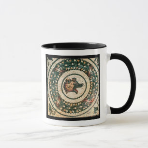 Hoofd van de beer, Romeinse mozaïek, begin vierde Mok