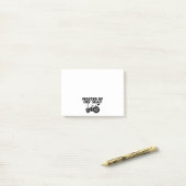 Hoofd van de bestuurderszitplaats post-it® notes (Op bureau)