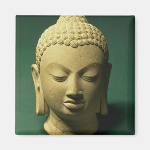 Hoofd van de Boeddha, Sarnath (zandsteen) Magneet