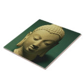 Hoofd van de Boeddha, Sarnath (zandsteen) Tegeltje (Zijkant)