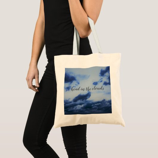 Hoofd van de canvas tas die de wolken koopt (Voorkant (product))