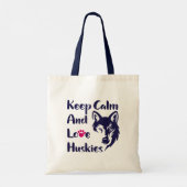Hoofd van de Canvas tas Siberian Husky (Achterkant)