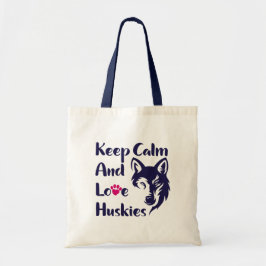 Hoofd van de  Canvas tas Siberian Husky