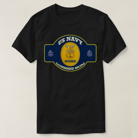 Hoofd van de commando-chef onderofficier Badge Shi T-shirt (Design voorkant)