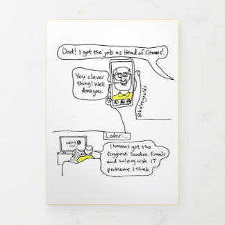 Hoofd van de comms kaart