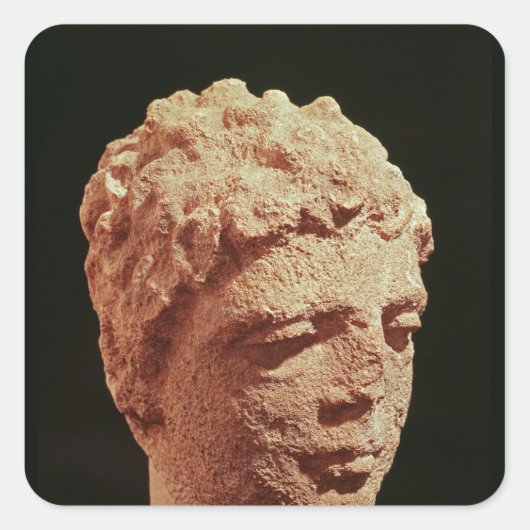 Hoofd van de Diviniteit Vierkante Sticker (Voorkant)