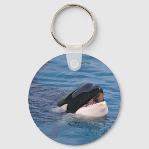 Hoofd van de dodelijke walvis sleutelhanger