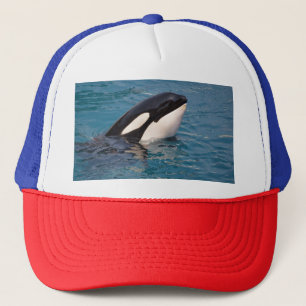 Hoofd van de dodelijke walvis trucker pet