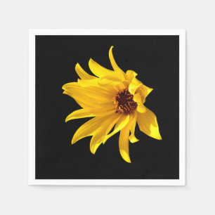 Hoofd van de gele madeliefje Helenium Paper Napkin Servet