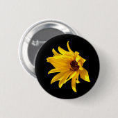 Hoofd van de gele maisy Helenium Badge Ronde Button 5,7 Cm (Voorkant /achterkant)
