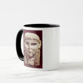 Hoofd van de godin Ishtar, uit Amman, Jordanië Mok (Voorkant links)