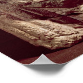 Hoofd van de godin Ishtar, uit Amman, Jordanië Poster (Hoek)