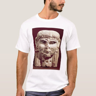 Hoofd van de godin Ishtar, uit Amman, Jordanië T-shirt