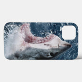 Hoofd van de grote witte haai Case-Mate iPhone case (Achterkant (horizontaal))