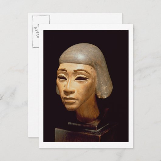 Hoofd van de Harpist, van Tell El-Amarna, c.1370-1 Briefkaart (Voorkant / Achterkant)