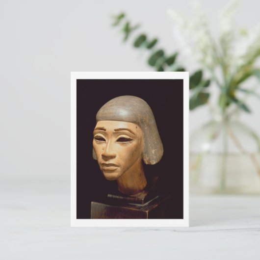 Hoofd van de Harpist, van Tell El-Amarna, c.1370-1 Briefkaart (Staand voorkant)