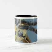 Hoofd van de hertenvlieg tweekleurige koffiemok (Center)