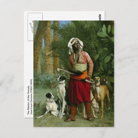 Hoofd van de honden van Gerome Briefkaart (Voorkant / Achterkant)