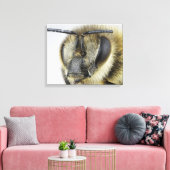 Hoofd van de honingbij canvas afdruk (Insitu (Woonkamer))