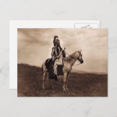  hoofd van de Indiase oorlog Briefkaart (Voorkant / Achterkant)