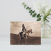  hoofd van de Indiase oorlog Briefkaart (Staand voorkant)