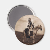  hoofd van de Indiase oorlog Magneet (Voorkant / Achterkant)