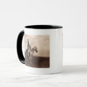 hoofd van de Indiase oorlog Mok (Voorkant links)